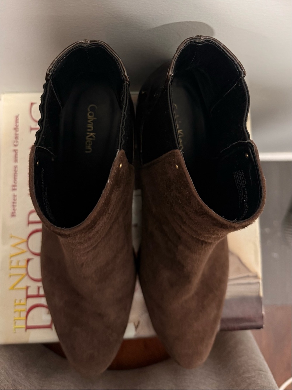 Calvin Klein Women’s Brown Suede Ankle Boots - Picture 13 of 16